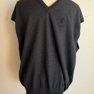 Burberry Charcoal V-Neck Sweater